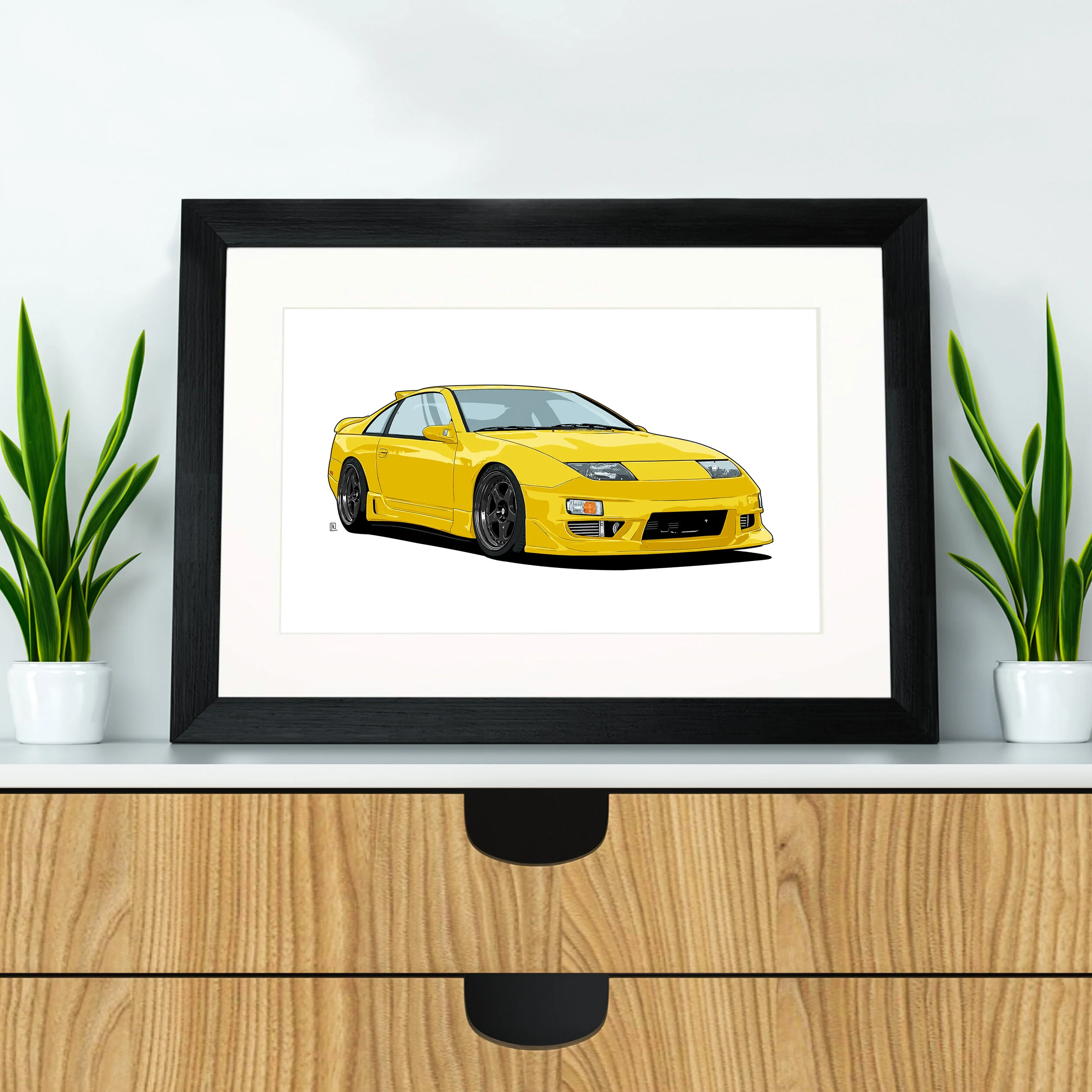 額付き！★300slクーペ★絵画 美工社 MB 300SL 絵画 ポスター IPC-61122 1個（直送品） - アスクル